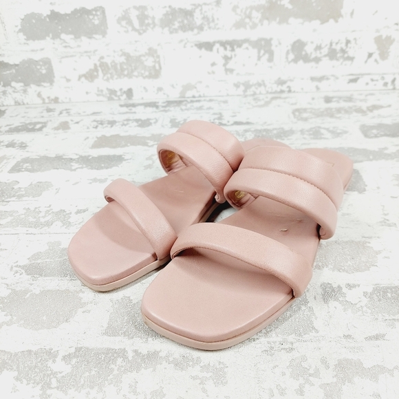 New Dolce Vita Adore Blush Rose Leather Sandals W958 - Picture 2 of 13